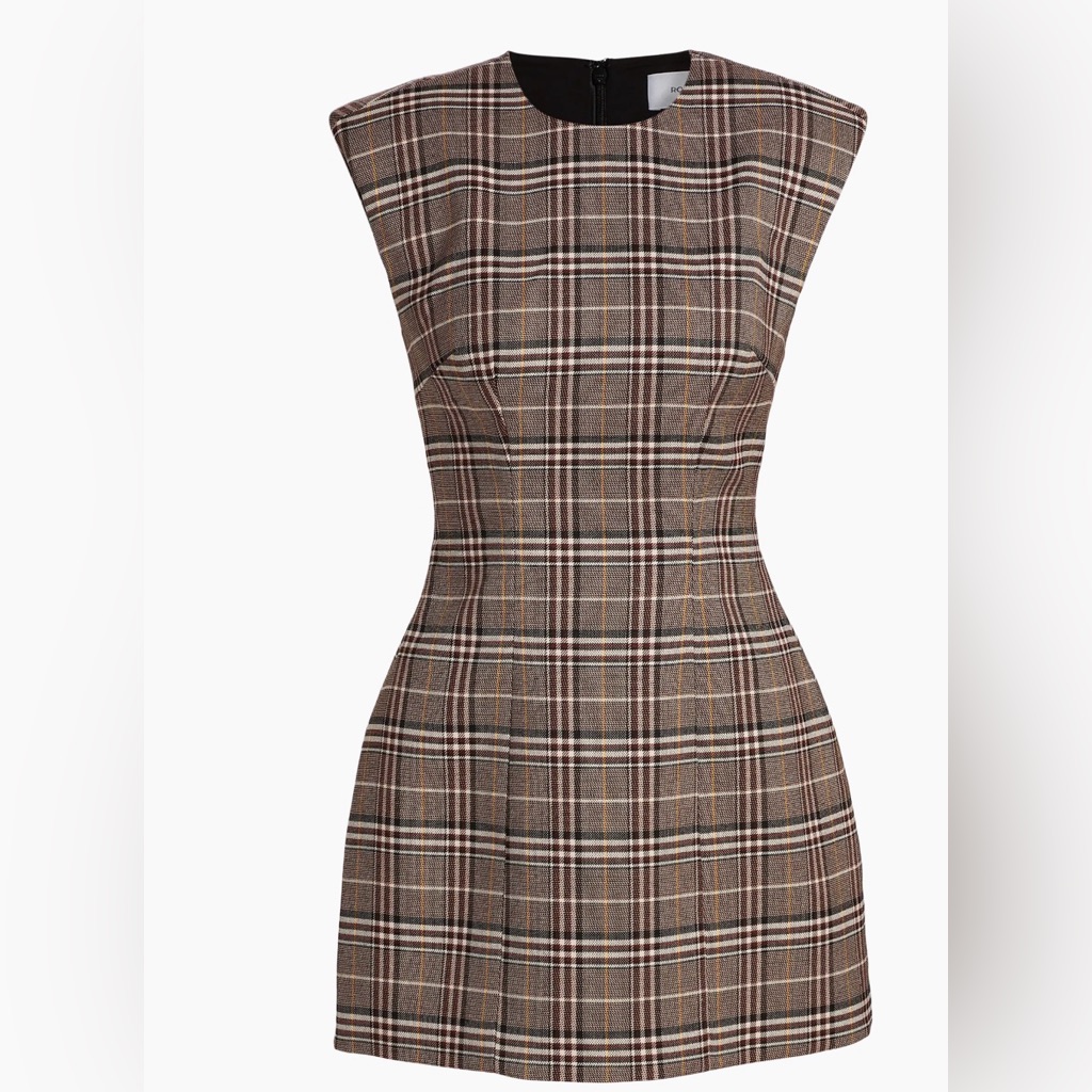 Ronny Kobo Wolverton Plaid Minidress